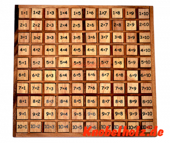 Multiplikations Board aus Holz, Multiplikationstabelle, Lernhilfe für Kinder, Mathematik